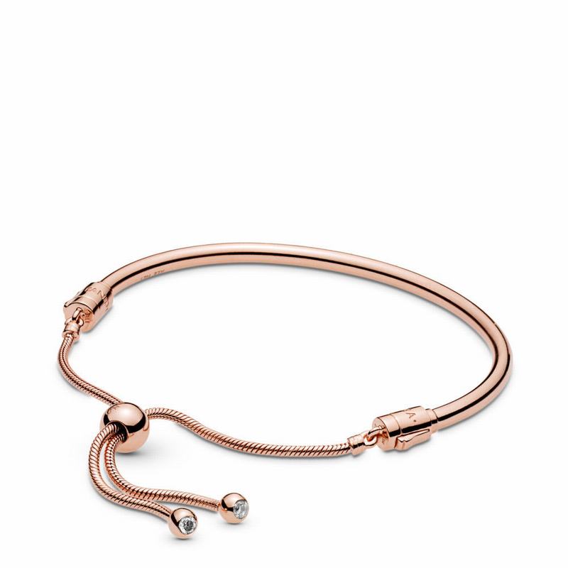 Pandora Rose™ Sliding Bangle Bracelet Outlet NZ (389016-RON)